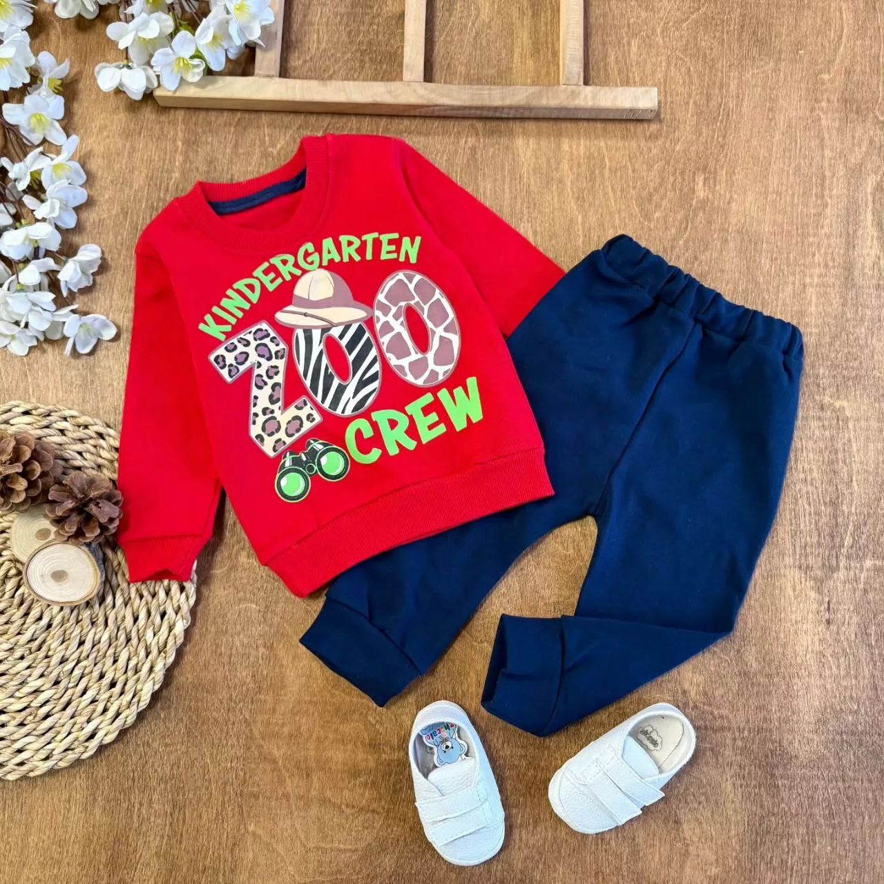 بلوز شلوار باغ وحش Zoo سایز ۲ تا ۵ کد ۵۵۹۳