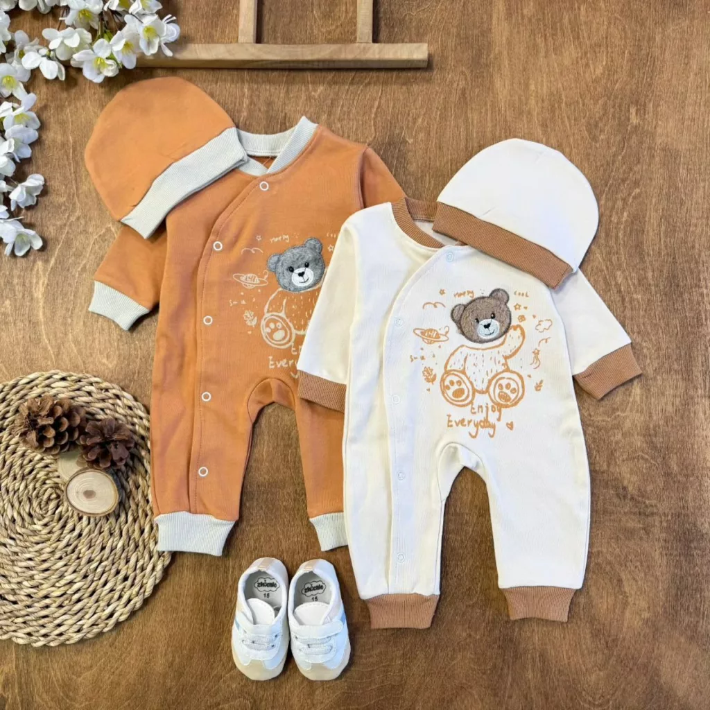 سرهمی پنبه خرس تدی سایز ۱،۲ کد ۵۵۹۵