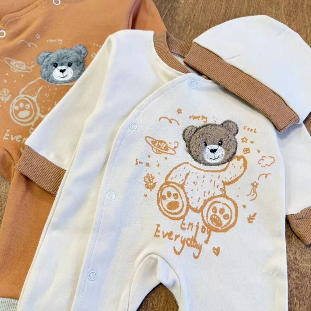 سرهمی پنبه خرس تدی سایز ۱،۲ کد ۵۵۹۵