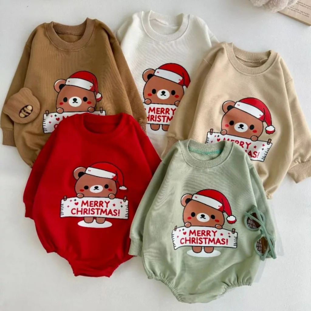 بادی آستین بلند مری کریسمس کد ۵۵۹۶