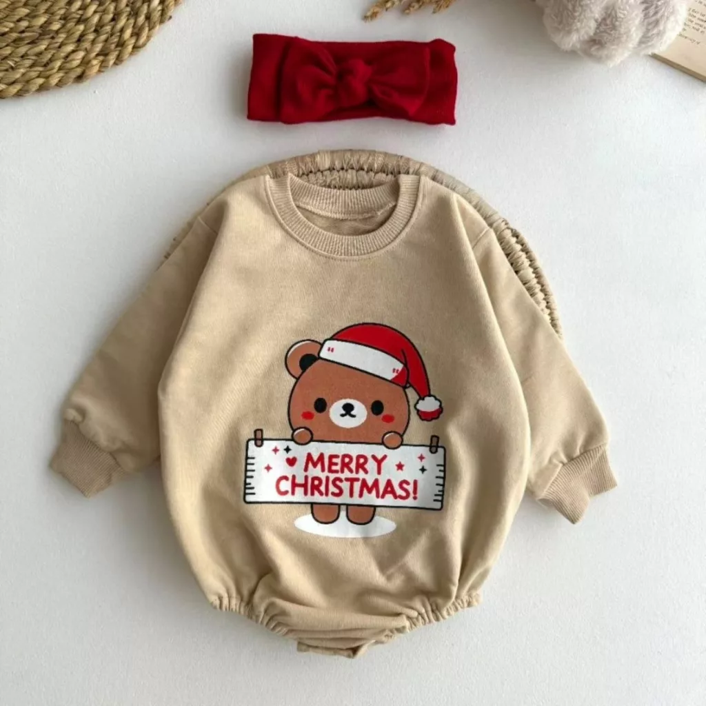 بادی آستین بلند مری کریسمس کد ۵۵۹۶