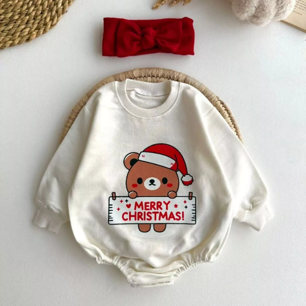 بادی آستین بلند مری کریسمس کد ۵۵۹۶