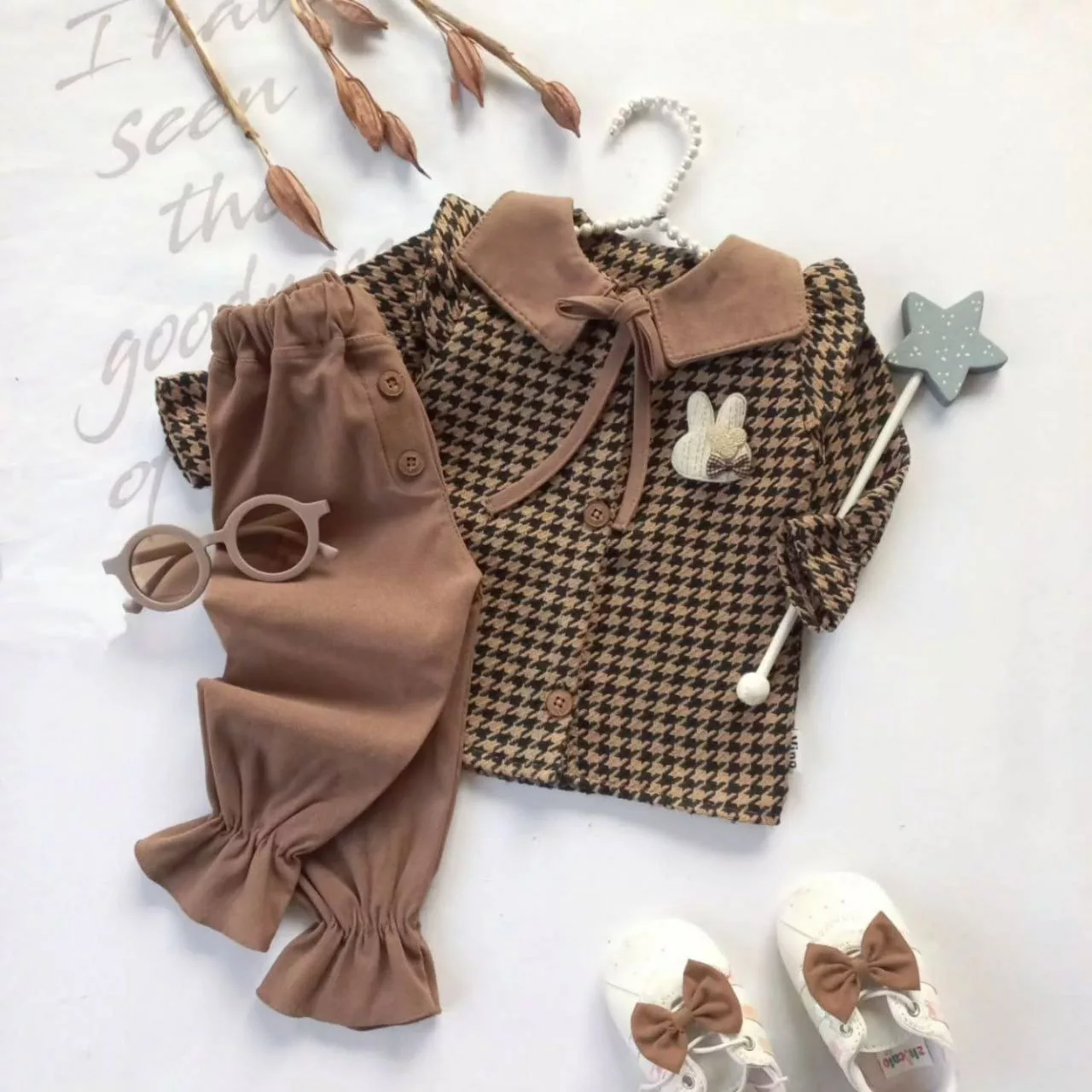 کت و شلوار دخترانه خرگوش مدل آپامه کد ۵۶۰۲