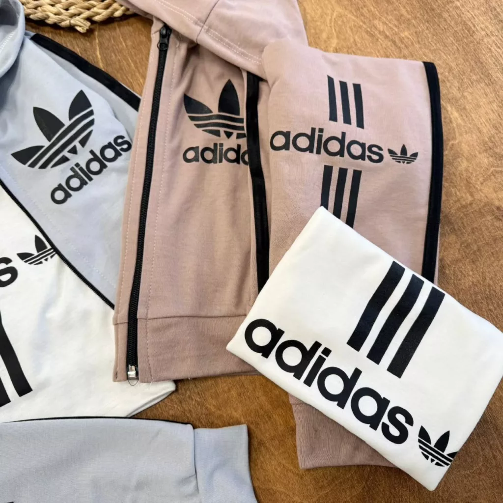 ست ۳ تکه سویشرت شلوار آدیداس سایز ۴۰،۴۵ کد ۵۶۰۶