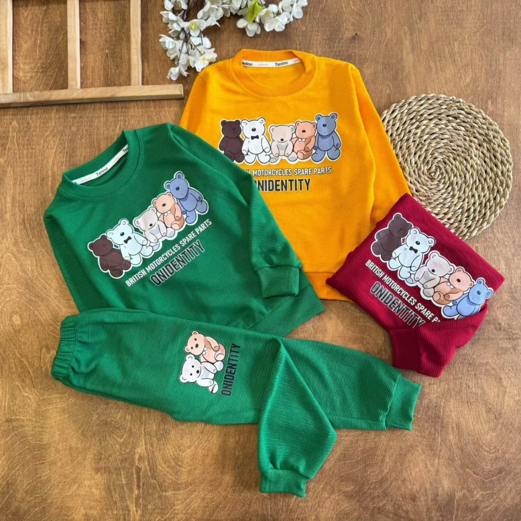 بلوز شلوار اتوبانی پنج خرس سایز ۴۵،۵۰ کد ۵۶۱۰