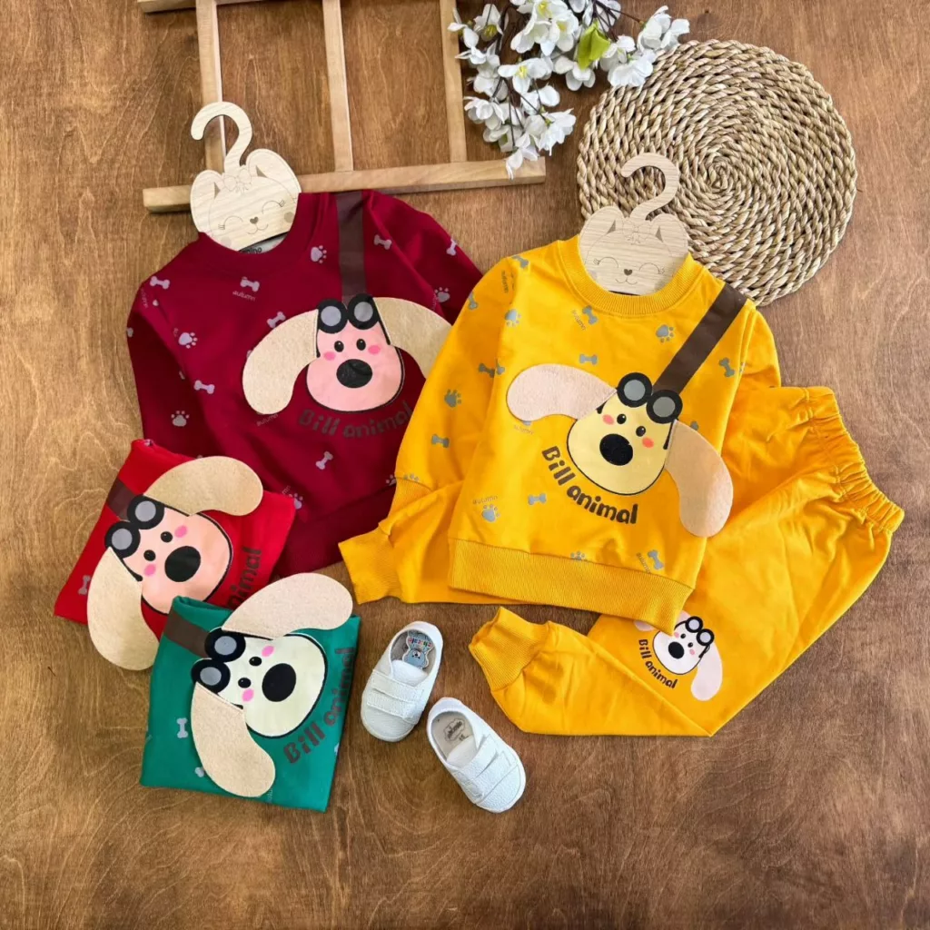 بلوز شلوار هاپو عینکی گوش دار سایز ۳۵ تا ۴۵ کد ۵۶۱۴