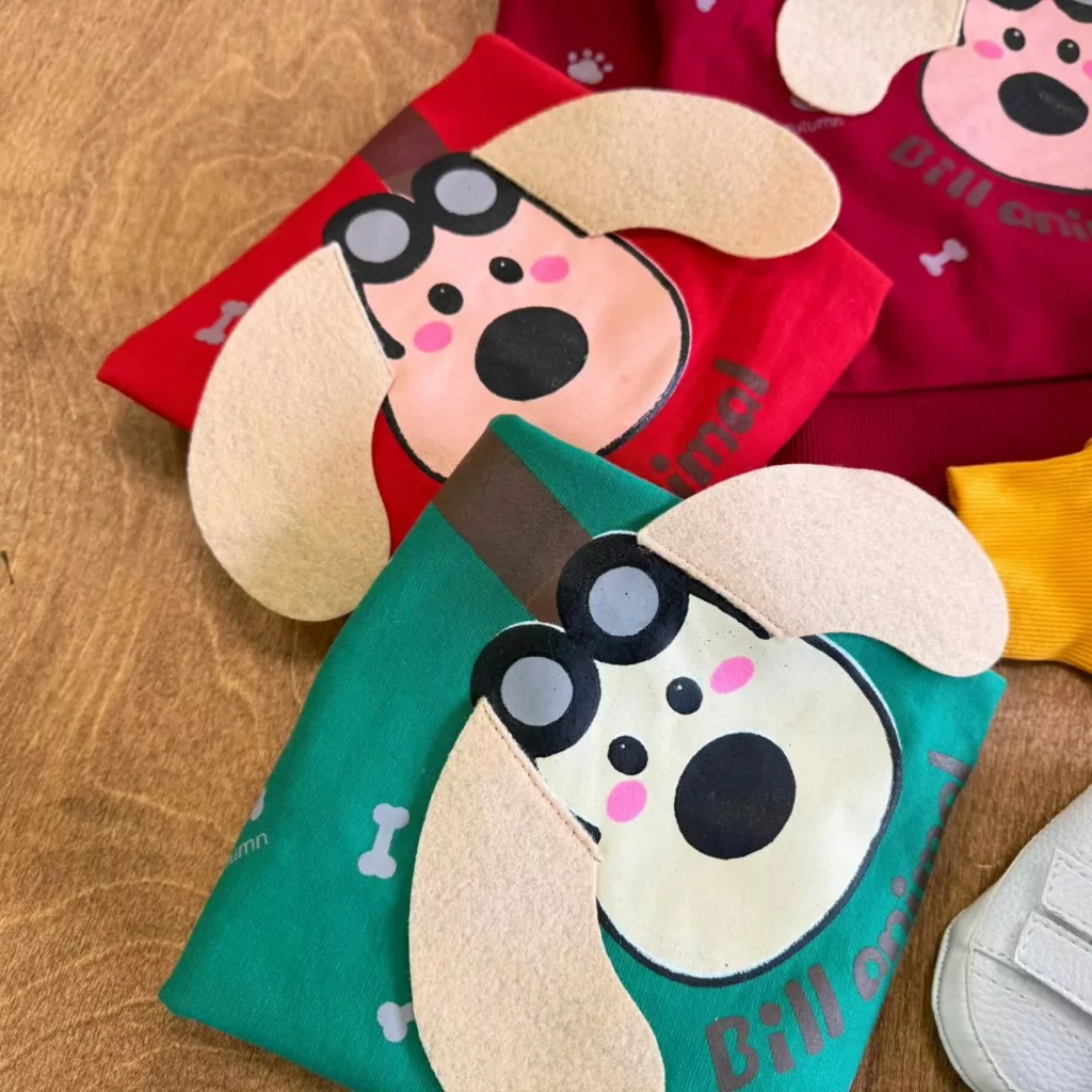 بلوز شلوار هاپو عینکی گوش دار سایز ۳۵ تا ۴۵ کد ۵۶۱۴