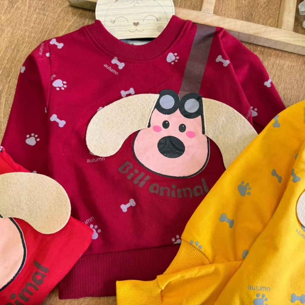 بلوز شلوار هاپو عینکی گوش دار سایز ۳۵ تا ۴۵ کد ۵۶۱۴