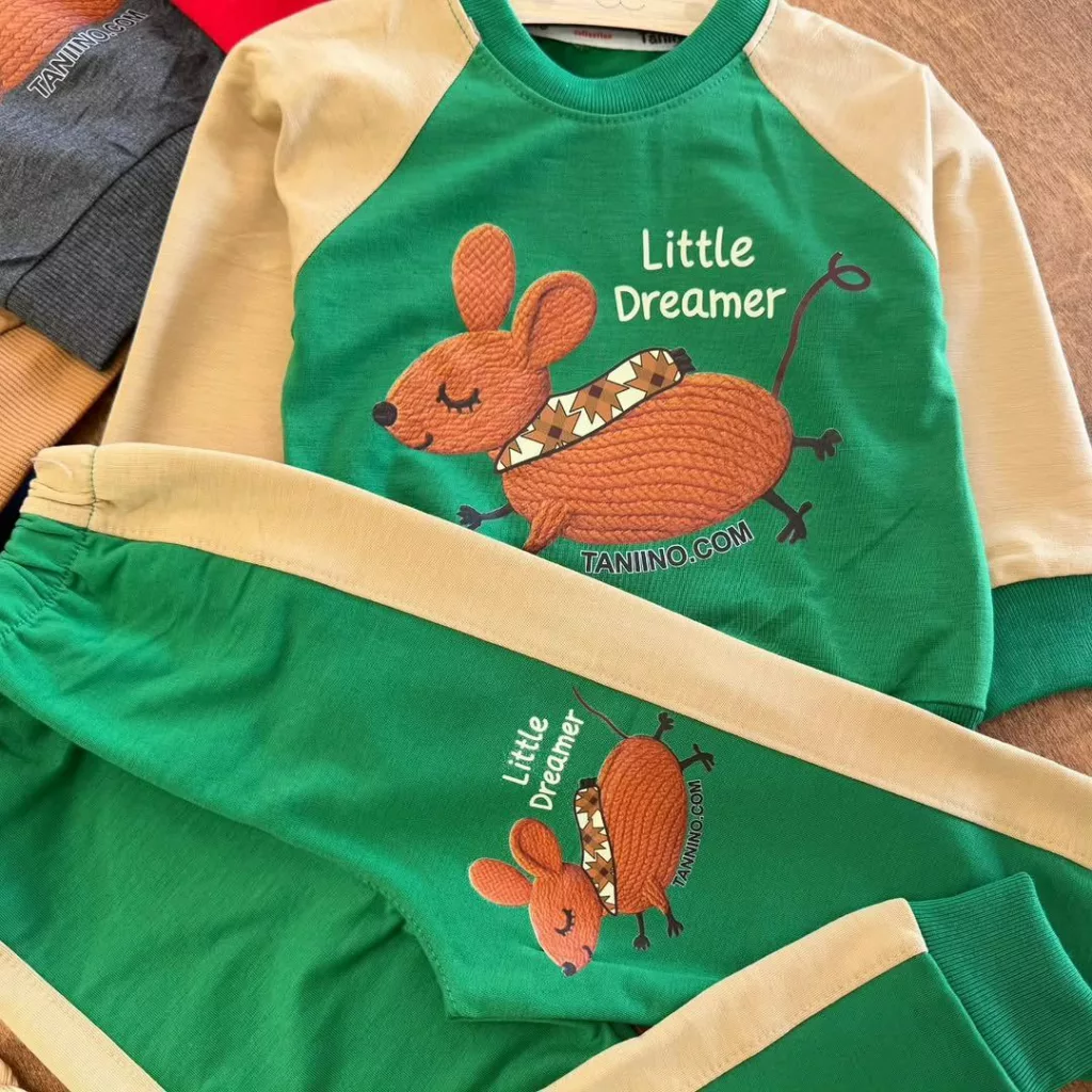 بلوز شلوار موش little dreamer سایز ۳۵ تا ۴۵ کد ۵۶۲۴