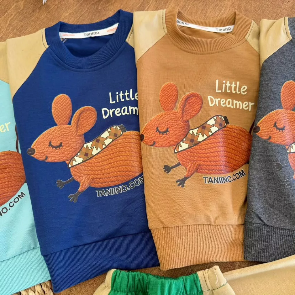 بلوز شلوار موش little dreamer سایز ۳۵ تا ۴۵ کد ۵۶۲۴