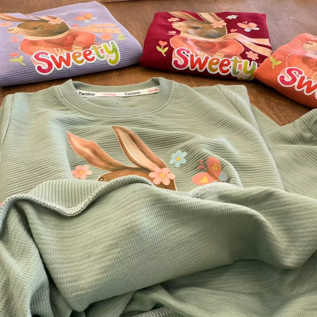 بلوز شلوار خرگوش sweety سایز ۴۵،۵۰ کد ۵۶۲۵