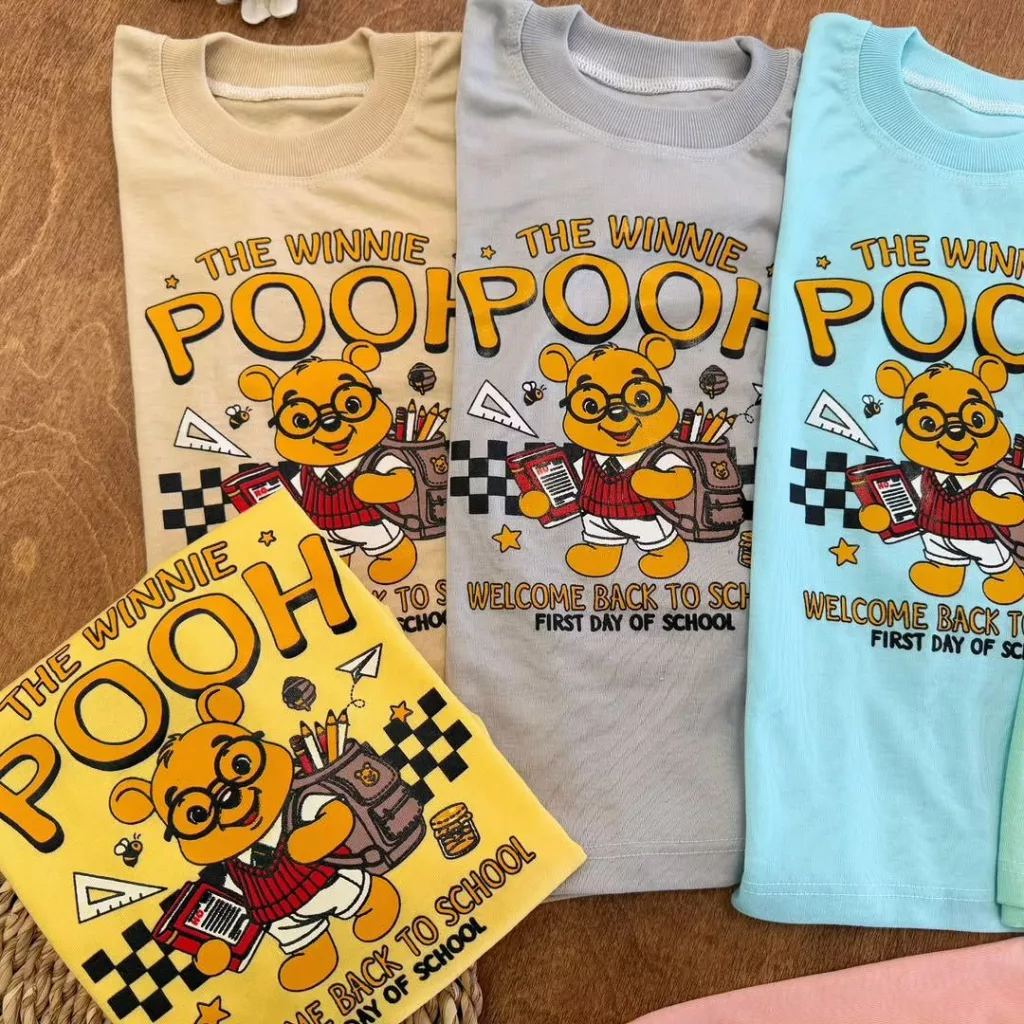 بلوز شلوار خرس پو مدرسه ای سایز ۷،۸ کد ۵۶۲۶