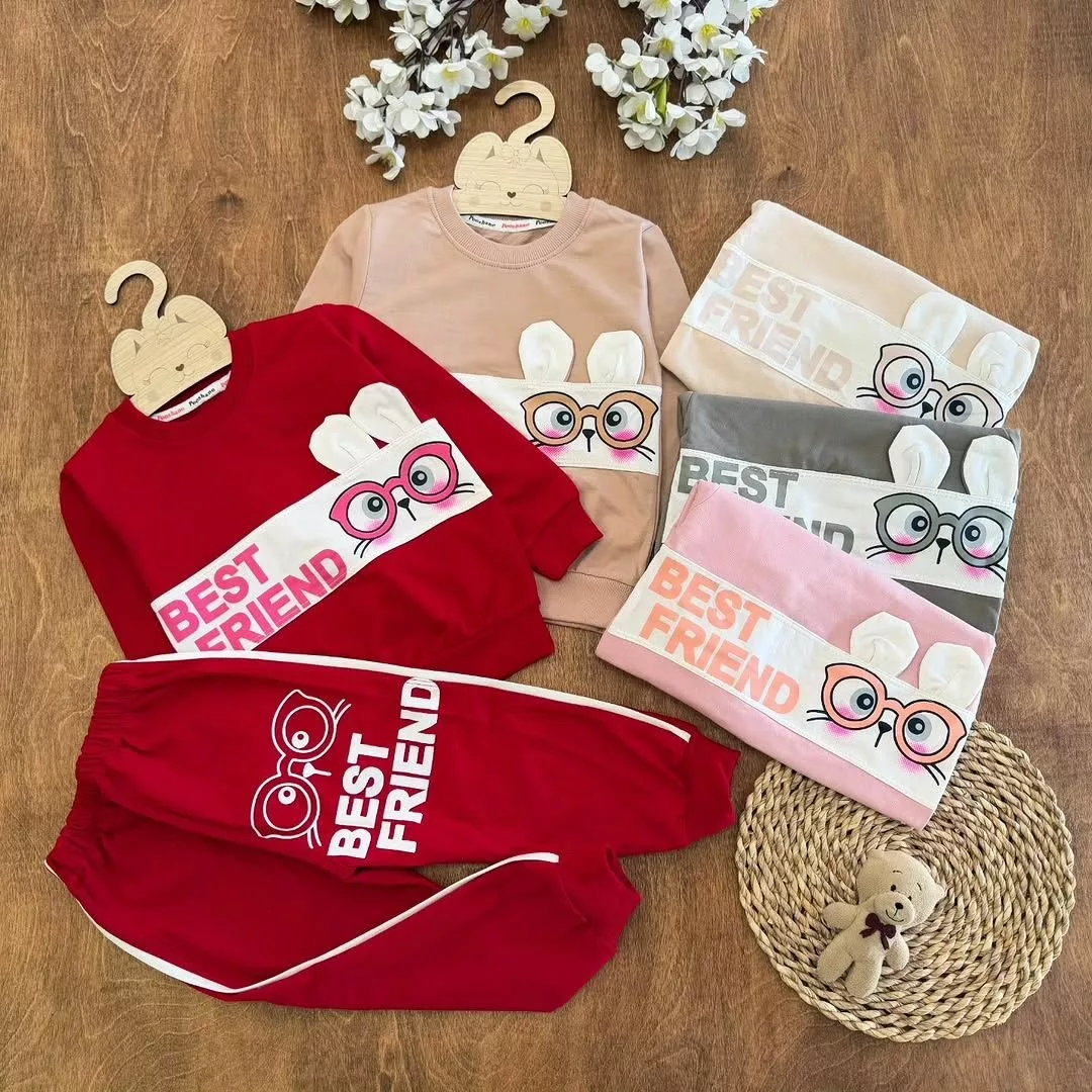 بلوز شلوار خرگوش عینکی گوش دار پوشانو کد ۵۶۲۷