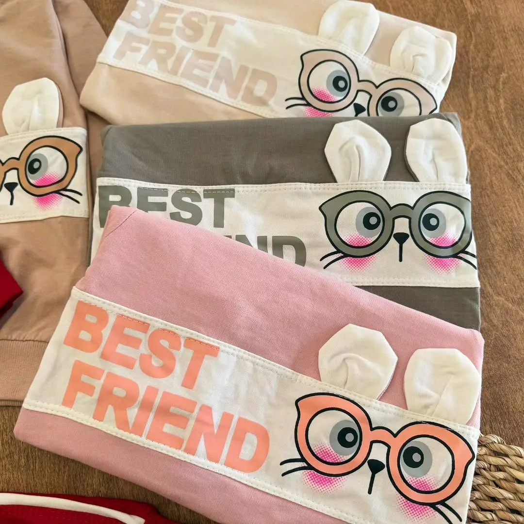 بلوز شلوار خرگوش عینکی گوش دار پوشانو کد ۵۶۲۷