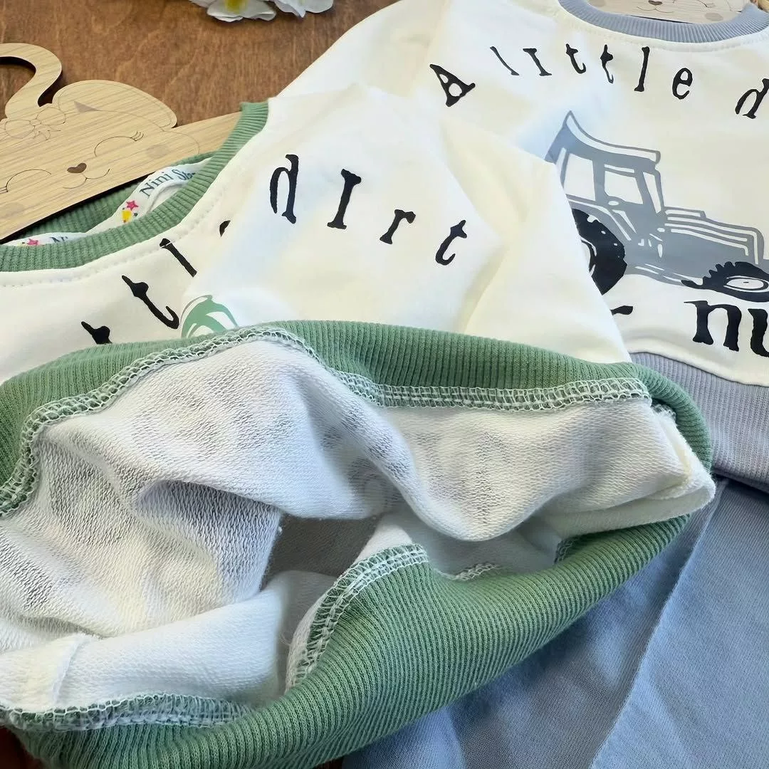 بلوز شلوار تراکتور never hurt سایز ۳۵ تا ۴۵ کد ۵۶۳۴