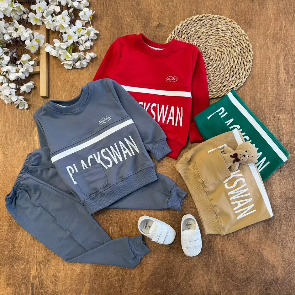 بلوز شلوار نواری جیبدار Black سایز ۳۵ تا ۴۵ کد ۵۶۳۷