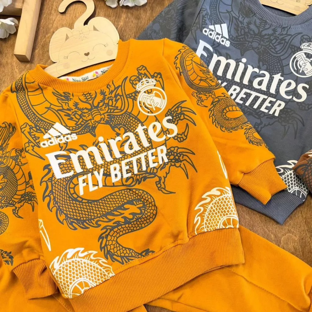 ⁨بلوز شلوار رئال Emirates سایز ۳۵ تا ۴۵ کد ۵۶۴۴