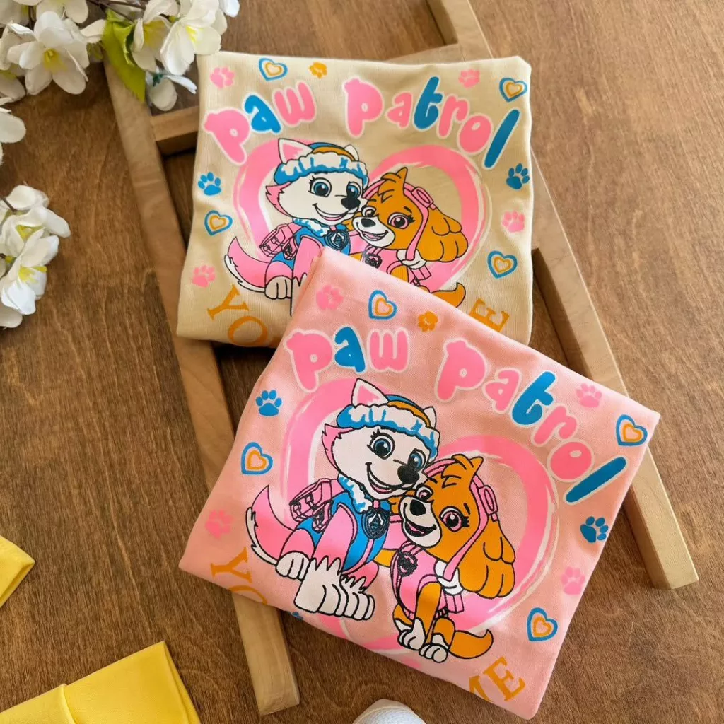 بلوز شلوار دخترانه دو سگ نگهبان سایز ۴ تا ۶ کد ۵۶۵۹