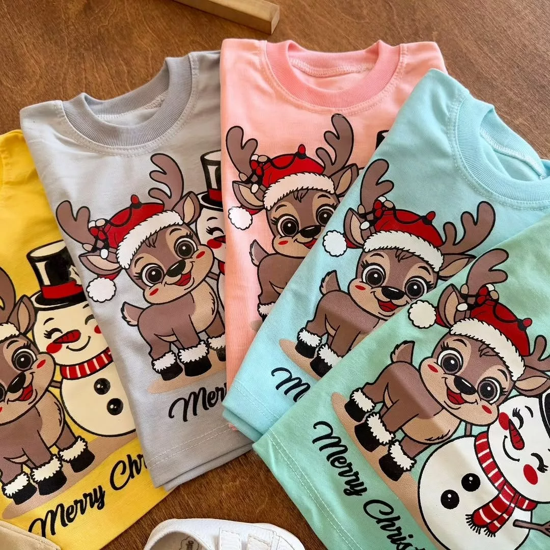 بلوز شلوار گوزن و آدم برفی سایز ۴ تا ۶ کد ۵۶۶۰