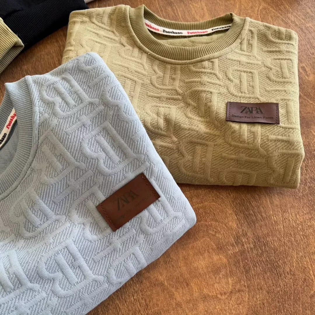 بلوز تک ژاکارد سایز ۴۰ تا ۵۵ کد ۵۶۶۳