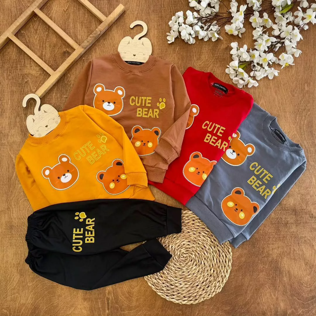 بلوز شلوار دو خرس کیوت سایز ۴۰،۴۵ کد ۵۶۶۶