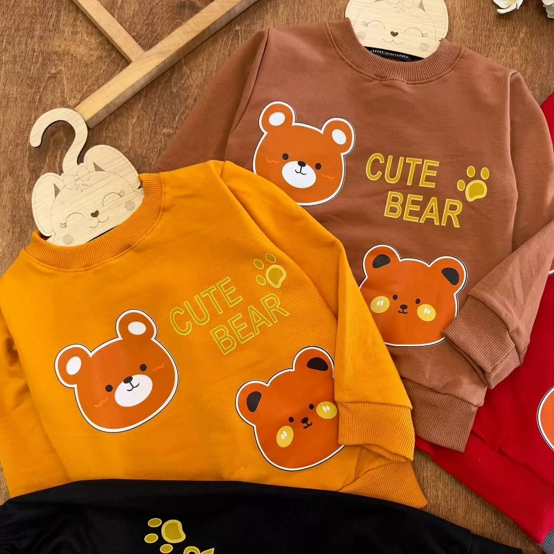 بلوز شلوار دو خرس کیوت سایز ۴۰،۴۵ کد ۵۶۶۶