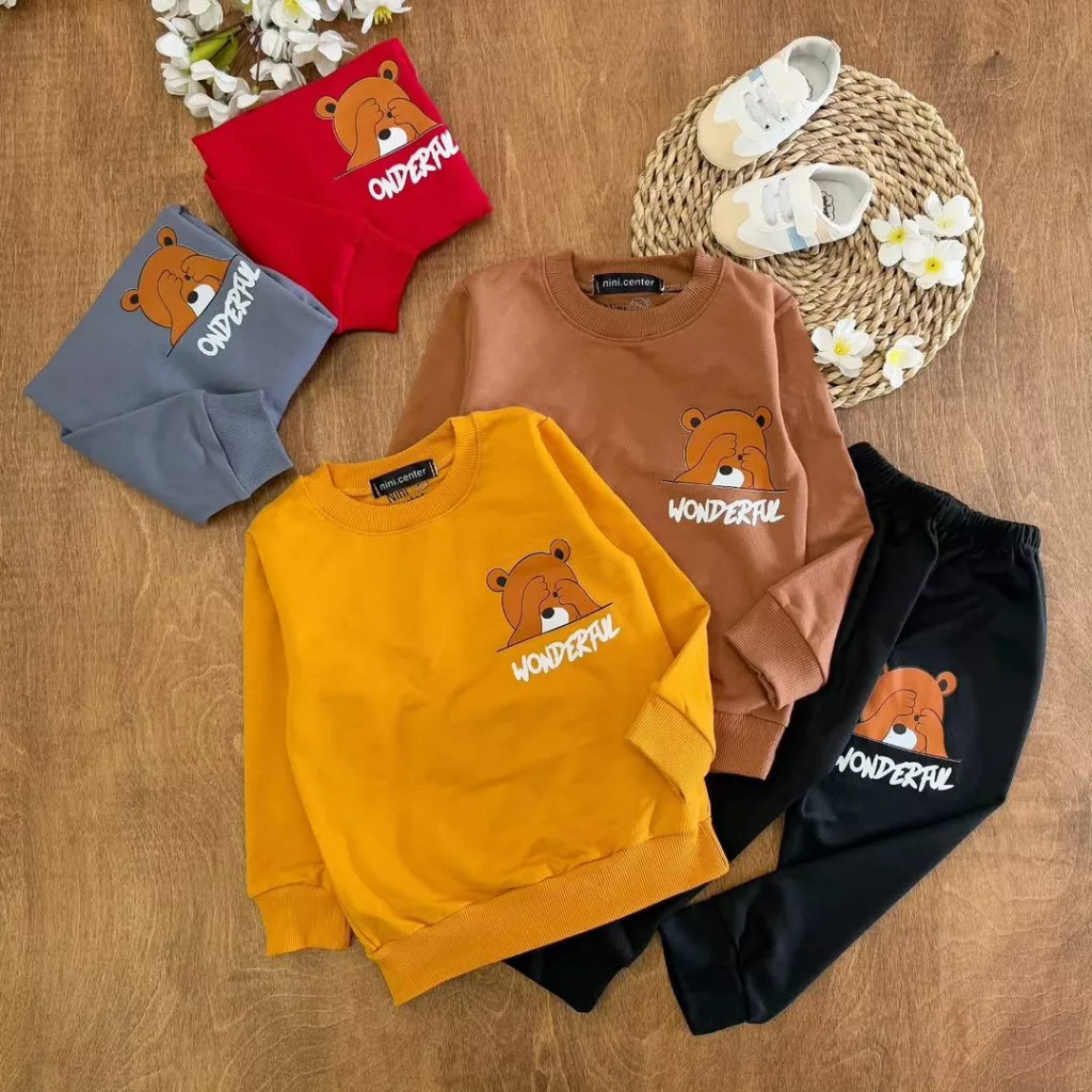 بلوز شلوار خرس wonderful سایز ۴۰،۴۵ کد ۵۶۶۸