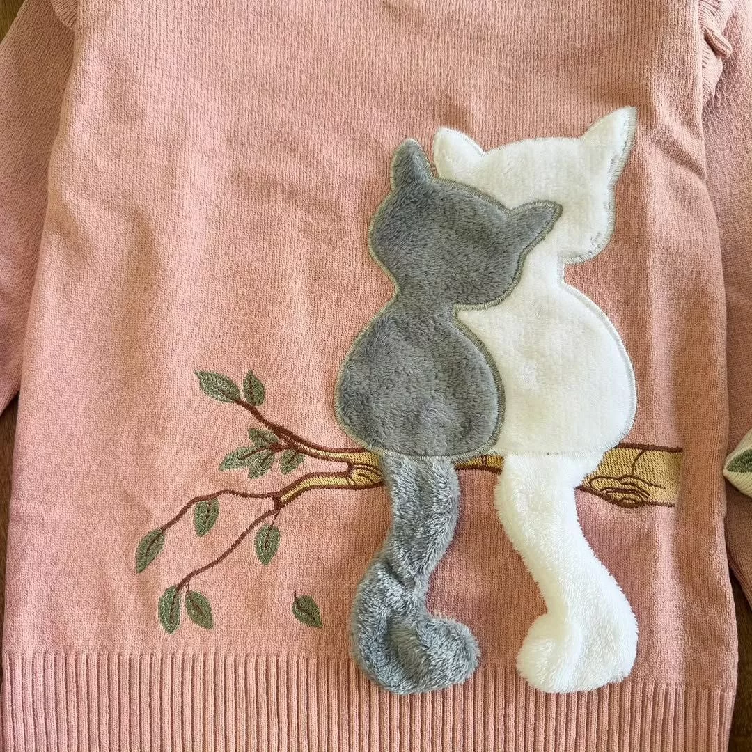 بافت گپ دو گربه دم دار سایز ۴۵،۵۰ کد ۵۶۷۵