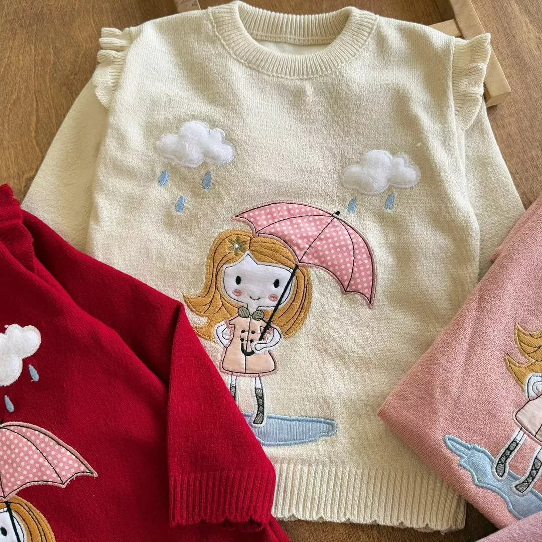 بافت گپ دختر و چتر سایز ۴۰ تا ۵۰ کد ۵۶۷۷