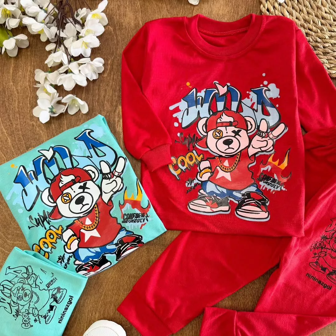 بلوز شلوار خرس cool سایز ۴ تا ۶ کد ۵۶۸۴