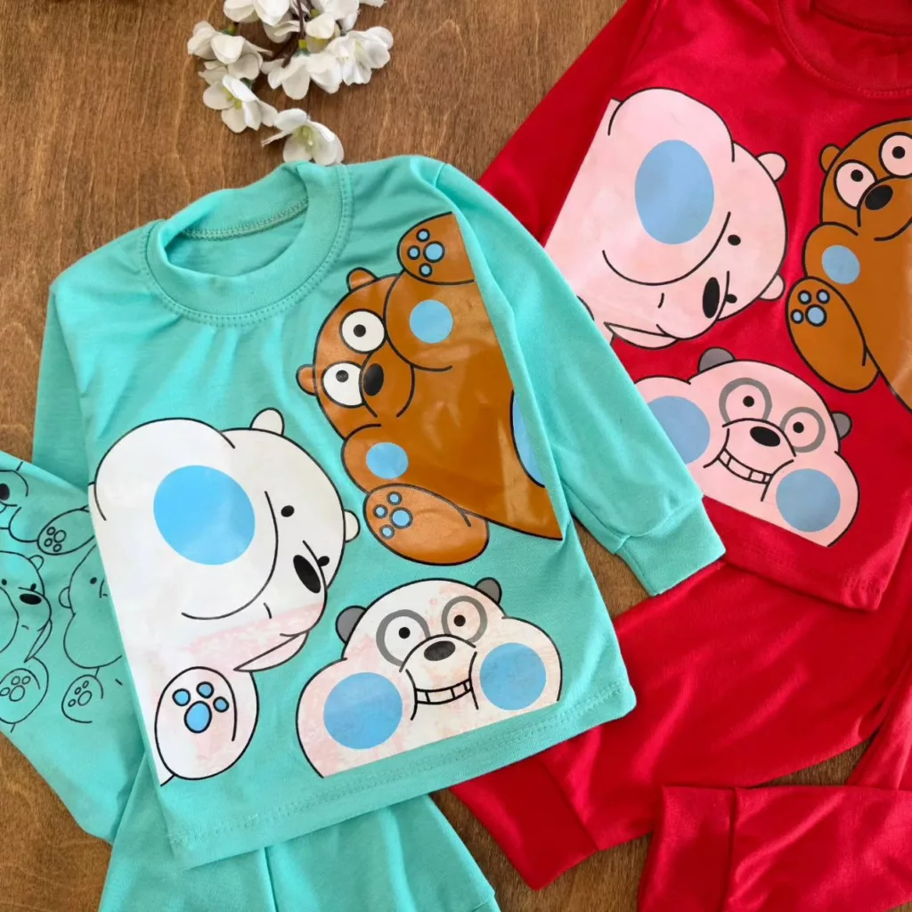 بلوز شلوار خرسهای لپو سایز ۴ تا ۶ کد ۵۶۹۱