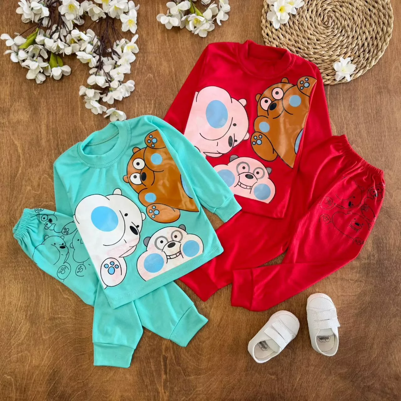 بلوز شلوار خرسهای لپو سایز ۴ تا ۶ کد ۵۶۹۱