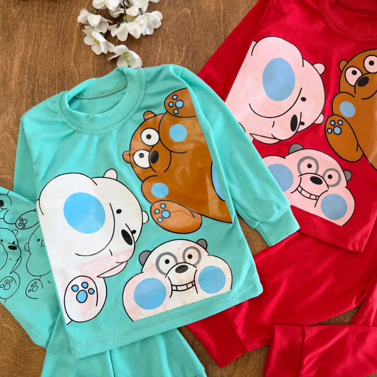 بلوز شلوار خرسهای لپو سایز ۴ تا ۶ کد ۵۶۹۱