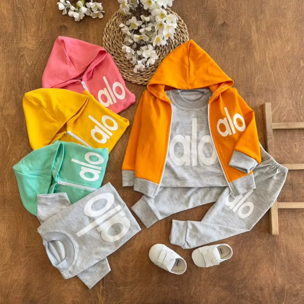 ست ۳ تکه سویشرت شلوار alo سایز ۳۵ تا ۴۵ کد ۵۶۹۲