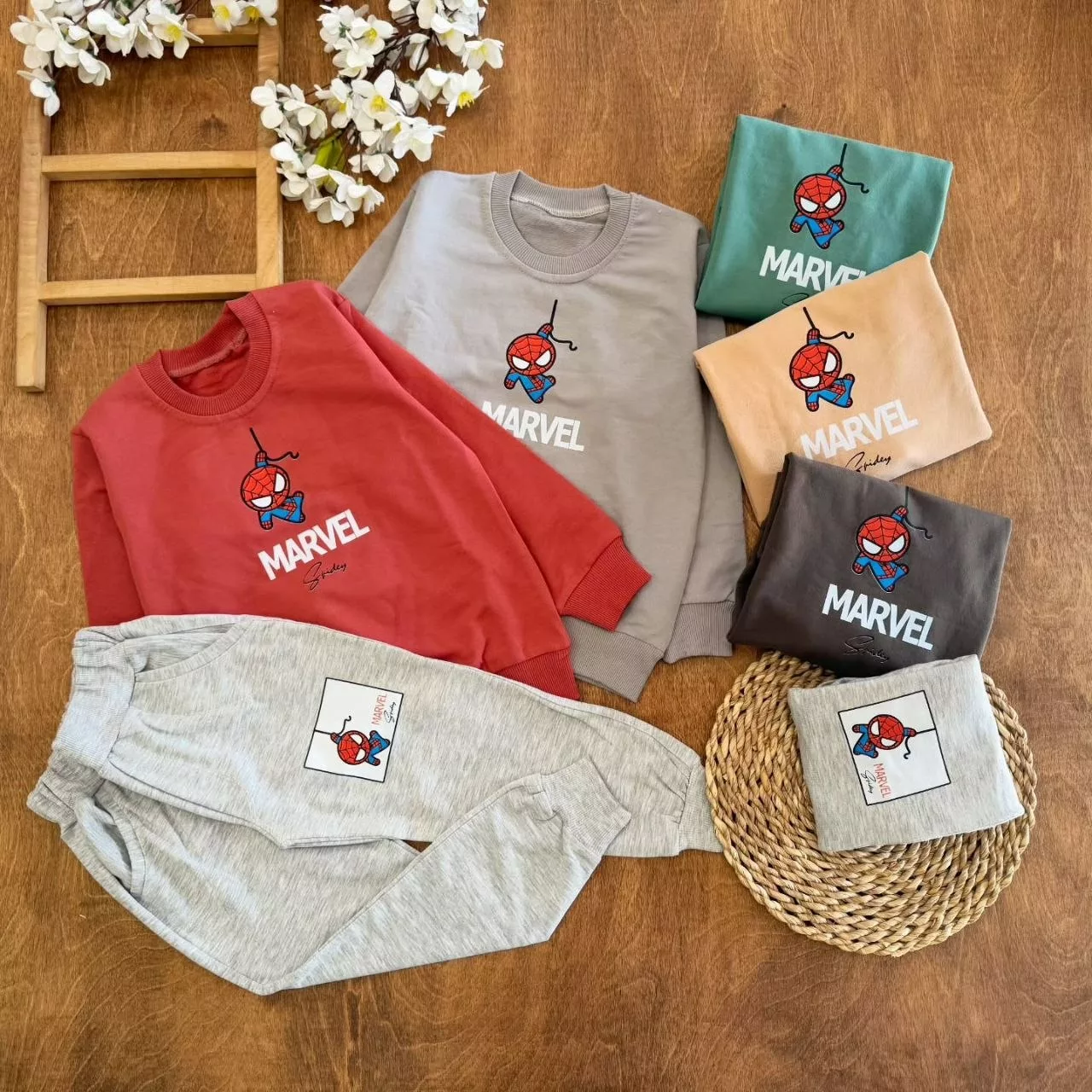 بلوز شلوار مرد عنکبوتی Marvel سایز ۴۵،۵۰ کد ۵۶۹۸