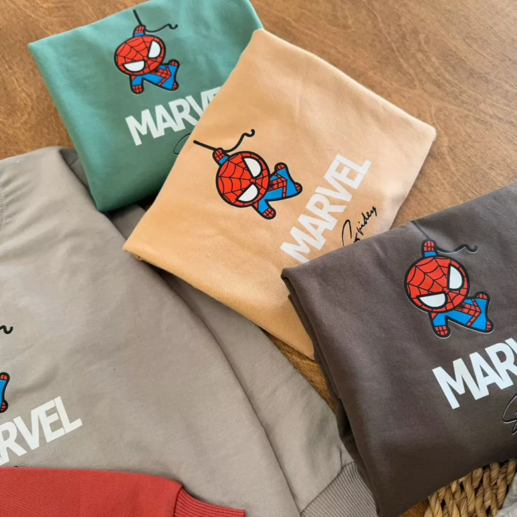 بلوز شلوار مرد عنکبوتی Marvel سایز ۴۵،۵۰ کد ۵۶۹۸