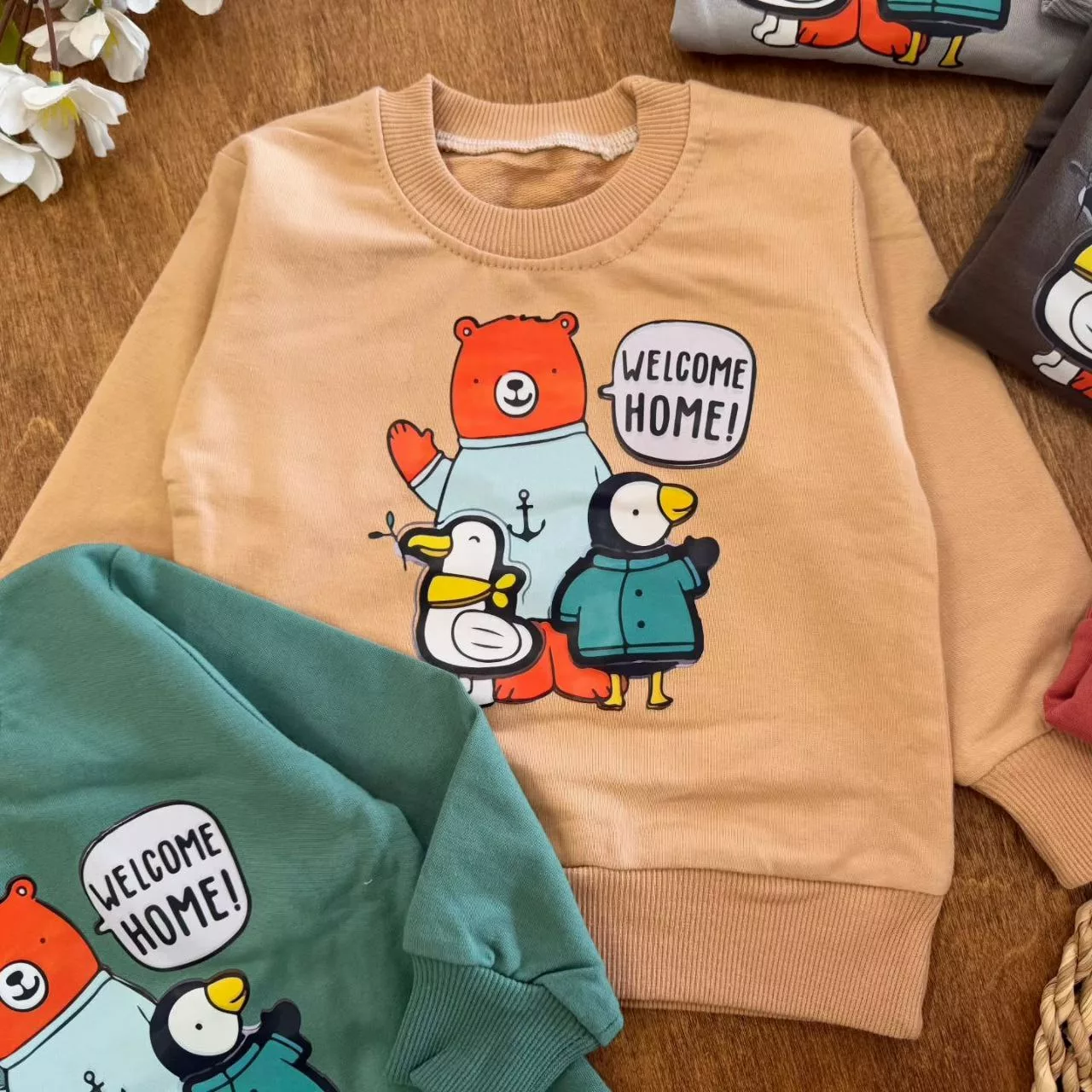 بلوز شلوار خرس پنگوئن اردک M سایز ۳۵،۴۰ کد ۵۶۹۹