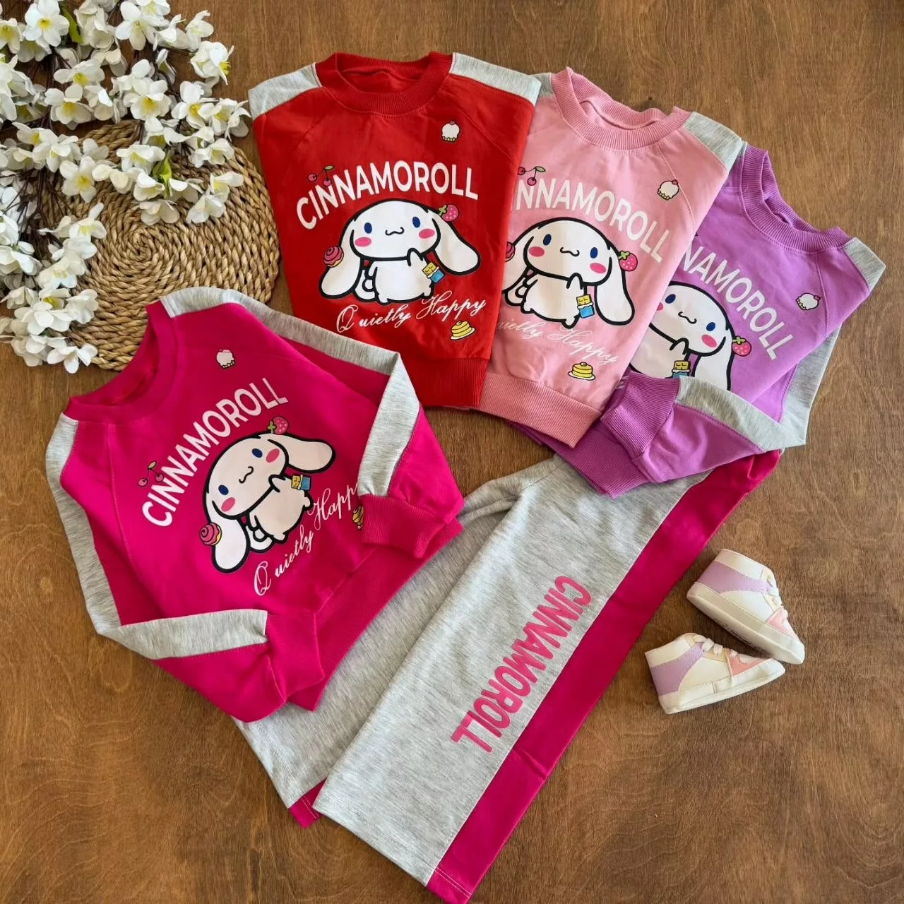 کراپ شلوار خرگوش سفید CINNAMOROLL سایز ۴۵،۵۰ کد ۵۷۰۰