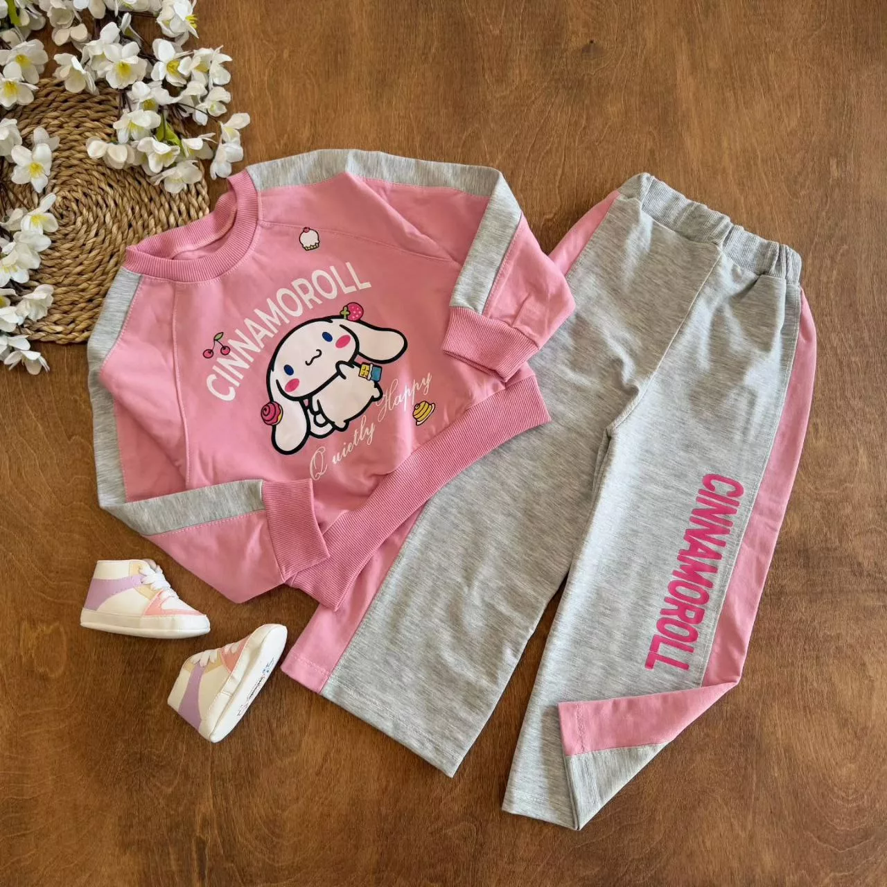 کراپ شلوار خرگوش سفید CINNAMOROLL سایز ۴۵،۵۰ کد ۵۷۰۰