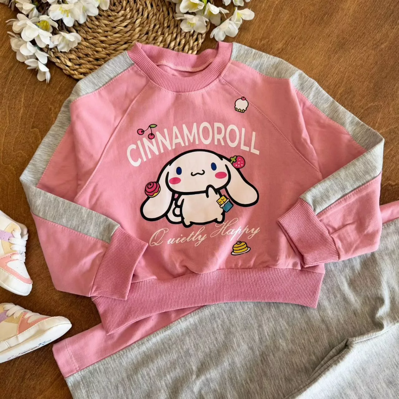 کراپ شلوار خرگوش سفید CINNAMOROLL سایز ۴۵،۵۰ کد ۵۷۰۰