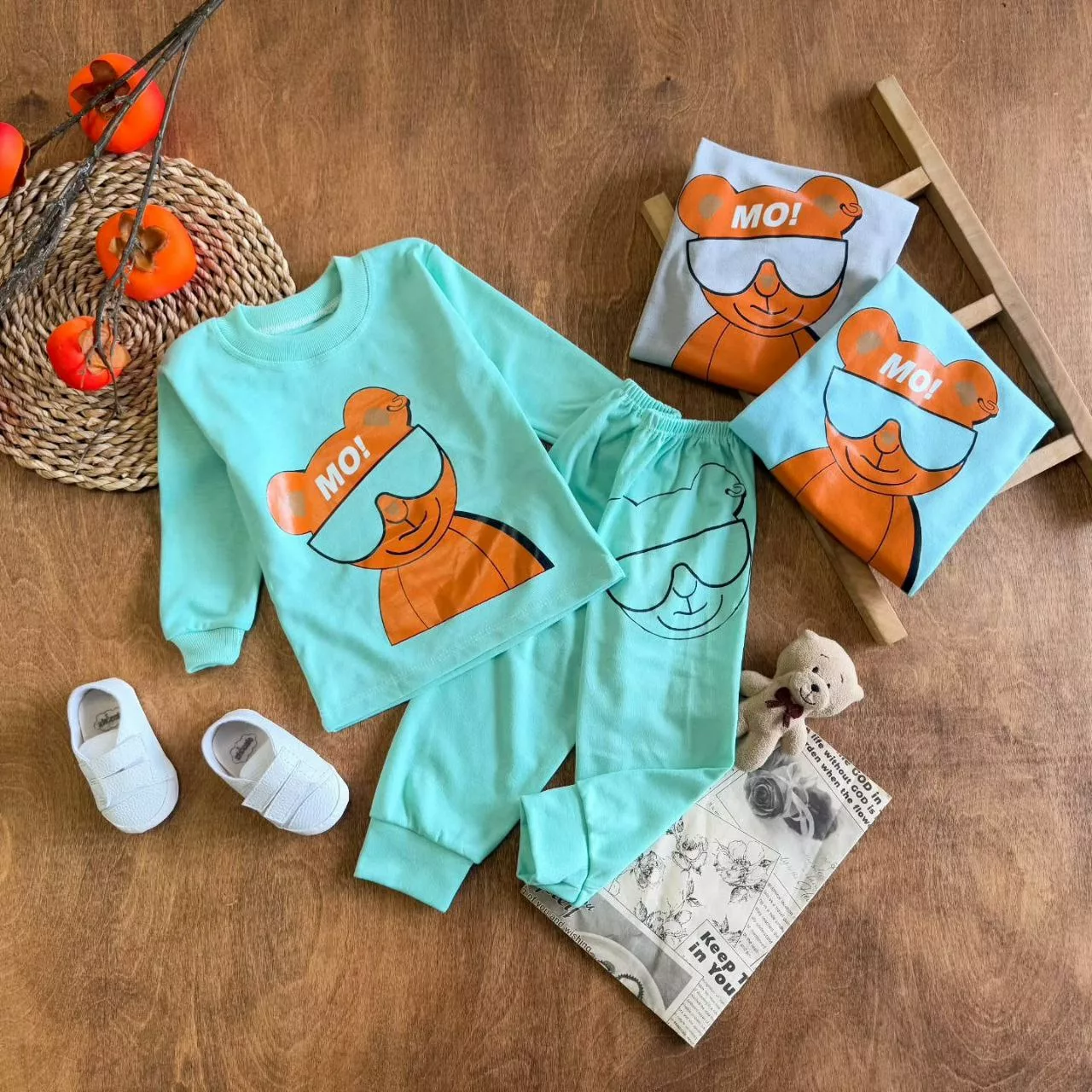 بلوز شلوار خرس عینکی MO سایز ۴ تا ۶ کد ۵۷۰۱