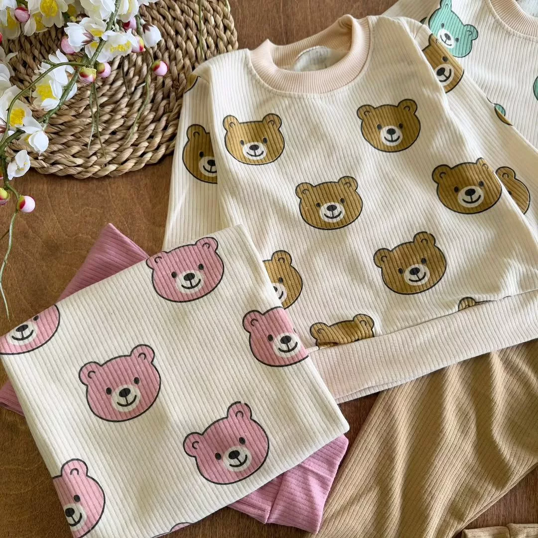 بلوز شلوار کبریتی کله خرس سایز ۳۵،۴۰ کد ۵۷۰۶