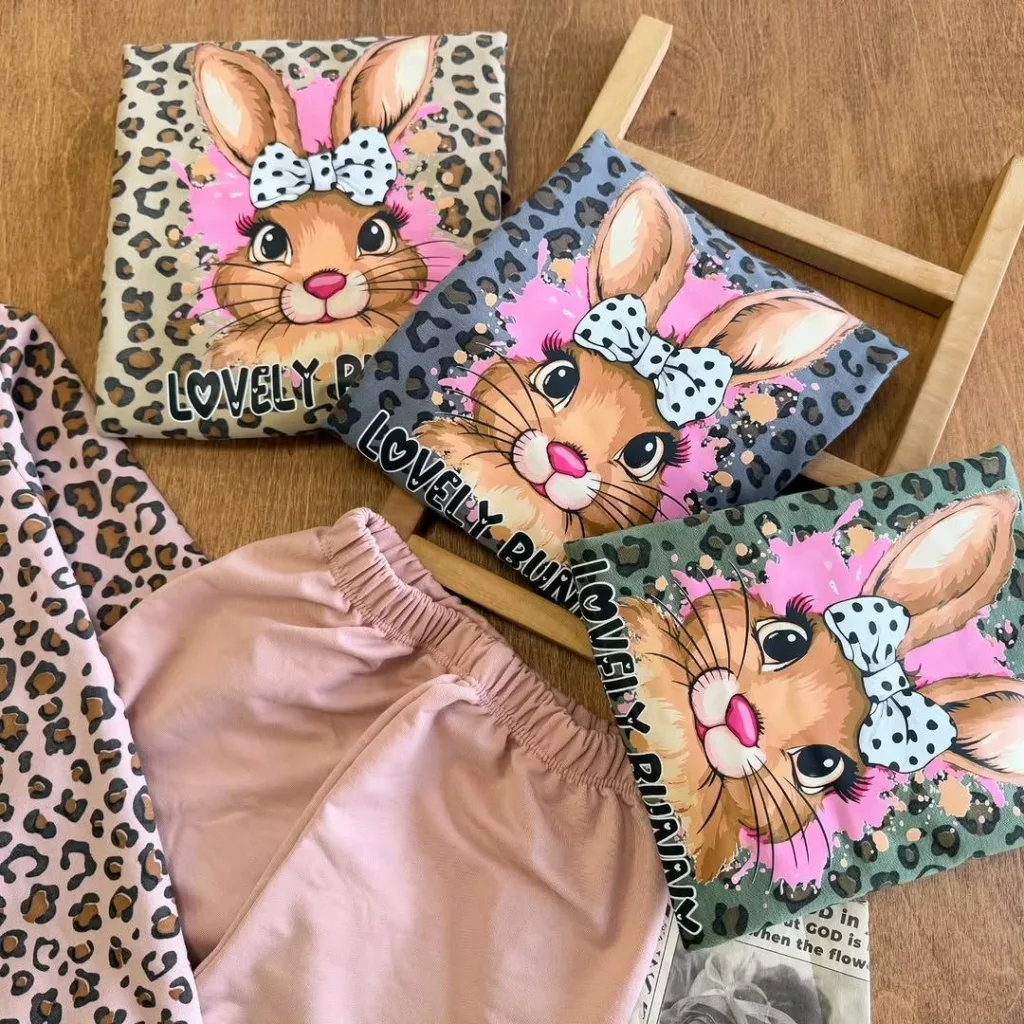 بلوز شلوار خرگوش پلنگی سایز ۴۵،۵۰ کد ۵۷۰۷