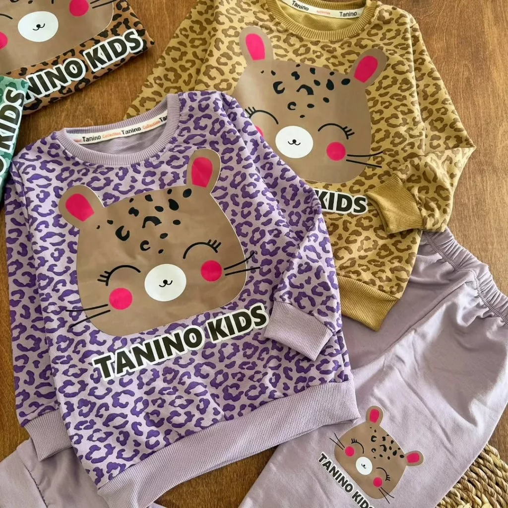 بلوز شلوار ببر پلنگی سایز ۴۰،۴۵ کد ۵۷۱۳