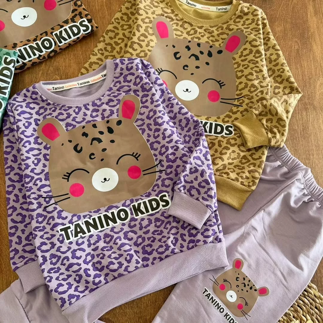 بلوز شلوار ببر پلنگی سایز ۴۰،۴۵ کد ۵۷۱۳