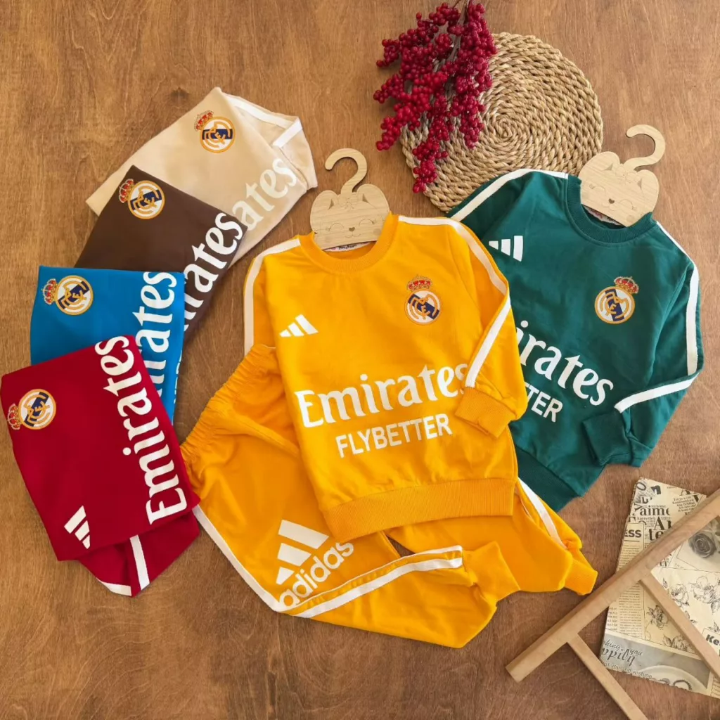 بلوز شلوار رئال مادرید (پوشانو) سایز ۴۰ تا ۵۵ کد ۵۷۱۹