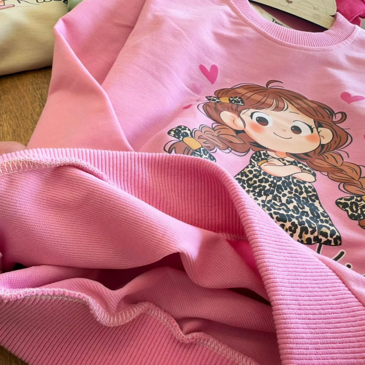 بلوز شلوار پلنگی دختر کوچولو سایز ۴۵ تا ۵۵ کد ۵۷۲۰