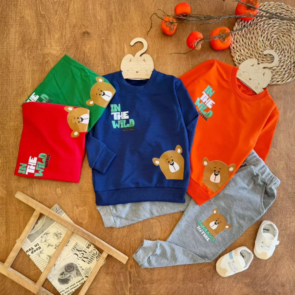 بلوز شلوار خرس تنی نو in the wild سایز ۴۰،۴۵ کد ۵۷۲۱