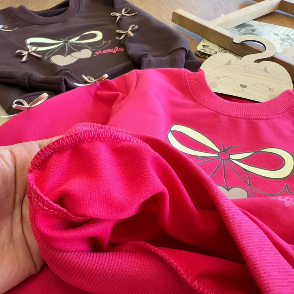 بلوز شلوار پاپیون و قلب (تنی نو) سایز ۳۵ تا ۴۵ کد ۵۷۲۲