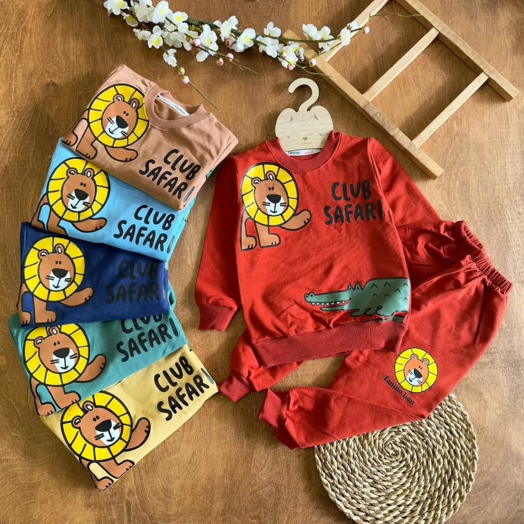 بلوز شلوار شیر و تمساح club safari سایز ۴۰ تا ۵۰ کد ۵۷۲۴